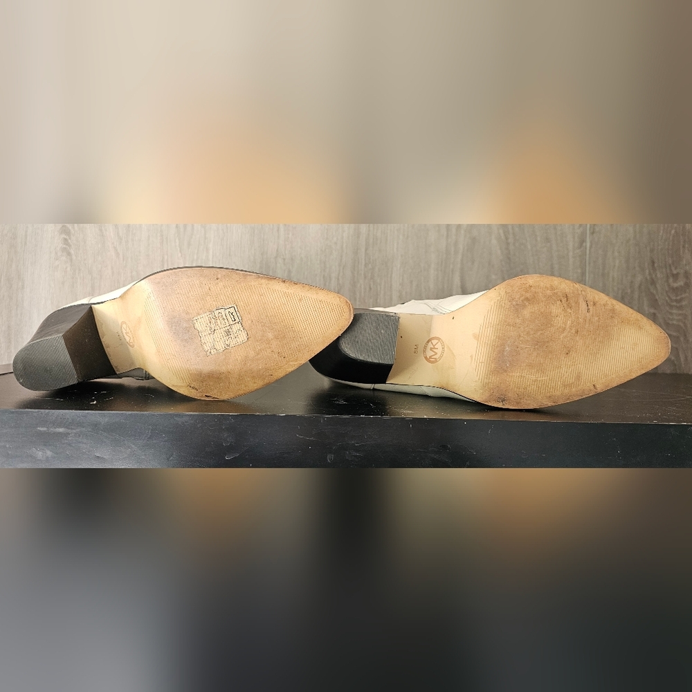 Michael Kors Dover Studded Leather Heeled Booties - Picture 5 of 5